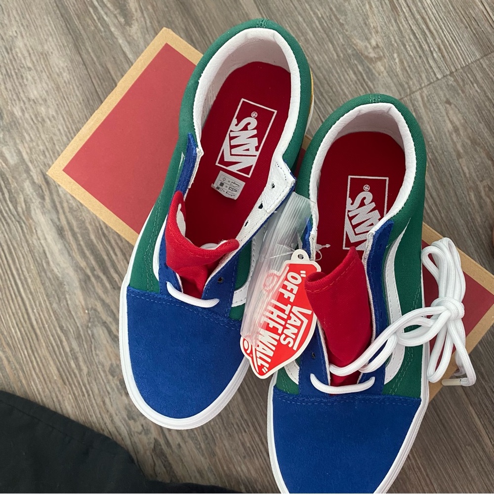 Vans Multicolor Sneakers suede and canvas size 7  NWT Vans off the Wall - Picture 8 of 12